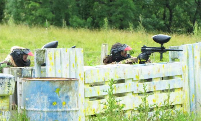 Team paintballing activity south Wales